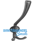 Huthaken Corvo Breite 67 mm, H�he 158 mm, ZN eisenf�rbig br�niert