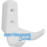 Mantelhaken Amun Breite 57 mm, H�he 62 mm, Kunststoff wei�