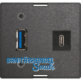 EVOline Wechselmodul USB Typ A + USB Typ C Charger