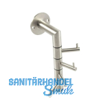 Wandgarderobe Kelvin 4 schwenkbare Haken, H�he 208 mm,Edelstahl fein geschliffen