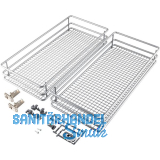 VS SUB Side Ablage-Set Saphir 90� KB 200 mm Silber