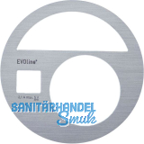 EVOline Circle80 Dekorblende Edelstahl Effekt