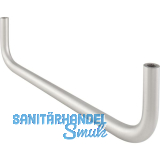 Garderobenh�ngeb�gel Nora U-Form, Lochabstand 240 mm, Breite 252, Edelstahl geb.