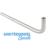 Garderobenh�ngeb�gel Nora L-Form � 12mm,Breite230mm,H�he65mm,Edelstahl geb�rstet