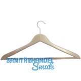 Kleiderb�gel Unut 2 drehbar, mit gerilltem Hosensteg, Buche lackiert