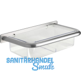 Wandschirmgarnitur Nora mit Kunststoffwanne, Edelstahl geb�rstet