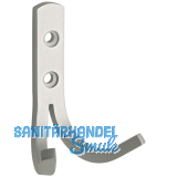 Mantelhaken Cygni Breite 55 mm, H�he 79 mm, Aluminium natur eloxiert