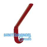 Huthaken HEWI 477.90.070 Breite 22 mm, H�he 163 mm, Polyamid rubinrot gl�nzend