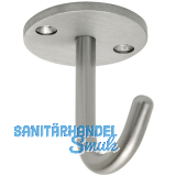 Einfach-Haken Delta H�he 59 mm, Breite 71 mm, Edelstahl geb�rstet