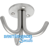 Dreifach-Haken Canis starr, H�he 59 mm, Edelstahl geb�rstet