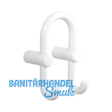 Mantelhaken HEWI 801.90.040 H�he 165 mm, Polyamid reinwei� gl�nzend