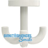 Dreifach-Drehhaken HEWI 477.90.050 H�he 70 mm, Polyamid reinwei� gl�nzend