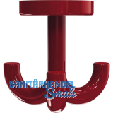 Dreifach-Drehhaken HEWI 477.90.050 H�he 70 mm, Polyamid rubinrot gl�nzend