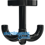 Dreifach-Drehhaken HEWI 477.90.050 H�he 70 mm,Polyamid tiefschwarz gl�nzend
