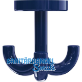 Dreifach-Drehhaken HEWI 477.90.050 H�he 70 mm, Polyamid stahlblau gl�nzend