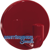 Mantelhaken HEWI 477.90.010 H�he 50 mm, Polyamid rubinrot gl�nzend