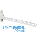 Kleiderl�fter Janiu klappbar, f�r 8 B�gel, Tiefe 310 mm, Stahl wei�