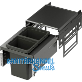 VS ENVI Space Abfalltrennsystem KB 400 mm 2 x 10 Liter Lava