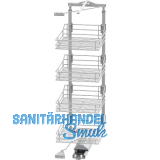 VS TAL Gate Hochschrankauszug Set Classic 1200 - 1450 mm KB 450 mm Silber