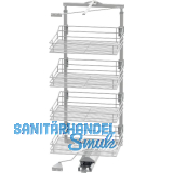 VS TAL Gate Hochschrankauszug Set Classic 1200 - 1450 mm KB 600 mm Silber