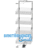 VS TAL Gate Hochschrankauszug Set Classic 1450 - 1700 mm KB 600 mm Silber