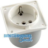 BERKER Integro Steckdose polarwei� konfektioniert ohne Rahmen