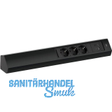 BACHMANN Steckdosenleiste Casia2 L 3-fach Schuko + USB A+C Charger schwarz