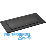 EVOline BackFlip, 2 Stk. Schukosteckdosen, USB-C-Charger, Glas schwarz matt