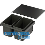 VS ENVI Flex XS-256 Abfalltrennsystem KB 600 mm 2 x 16 Liter Lava