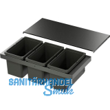 VS ENVI Flex XS-256 Abfalltrennsystem KB 900 mm 3 x 16 Liter Lava