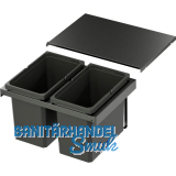 VS ENVI Flex Abfalltrennsystem KB 600 mm 2 x 22 Liter Lava