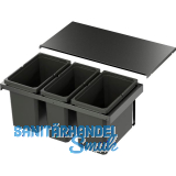 VS ENVI Flex Abfalltrennsystem KB 800 mm 2 x 22/1 x 16 Liter Lava