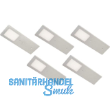 L&S Unterbauleuchte Planar L 5er Set Aluminium geb�rstet