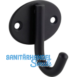 Mantelhaken Eleon Breite 52 mm, H�he 58 mm, Stahl schwarz matt