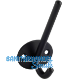 Huthaken Eleon, Breite 52 mm, H�he 103 mm, Stahl schwarz matt