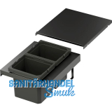 VS ENVI Flex XS-216 Abfalltrennsystem KB 400 mm 2 x 6 Liter Lava