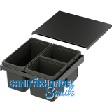 VS ENVI Flex XS-216 Abfalltrennsystem KB 500 mm 2 x 6/1 x 10 Liter Lava