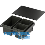 VS ENVI Flex XS-216 Abfalltrennsystem KB 600 mm 1 x 13/2 x 6 Liter Lava