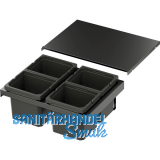 VS ENVI Flex XS-216 Abfalltrennsystem KB 600 mm 4 x 6 Liter Lava