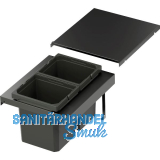 VS ENVI Flex XS-256 Abfalltrennsystem KB 400 mm 2 x 7 Liter Lava