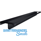 ARREDA Geschirrtuchhalter f�r grifflose Fronten 320 mm schwarz eloxiert