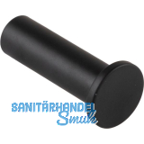 Mantelhaken Erato 22 mm, T 49 mm, Messing schwarz matt