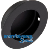 Muschelgriff Edana II � 50 mm, Einlass � 40 mm, Edelstahl schwarz matt