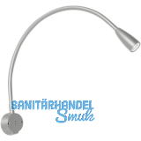 L&S Bettpaneelleuchte Legis 24 V/DC alufarbig mit USB-Charger