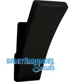 Mantelhaken Prokion Breite 25 mm, H�he 56 mm, ZN schwarz matt lackiert