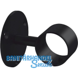 Bar-Reling Wandstütze gerade für Rohr-ø 38 mm, T 75,5 mm, Schwarz beschichtet Bar-Reling Wandstütze gerade für Rohr-ø 38 mm, T 75,5 mm, Schwarz beschichtet
