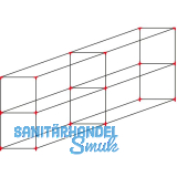 ALUMIS Smartcube Eckknoten-Set freistehend 4-fach schwarz