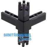 ALUMIS Smartcube Eckknoten 4s Zamak schwarz