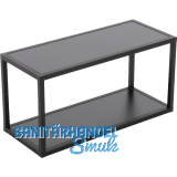 ALUMIS Regal-Set ALUMIS Smartcube 900 x 350 mm Alu schwarz/Spanplatten schwarz