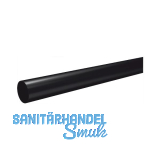 Schrankrohr SR rund 25 x 3000 mm auf Ma� geschnitten Stahl schwarz lackiert